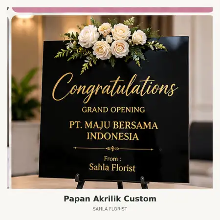 Papan Bunga Akrilik Tambun Selatan